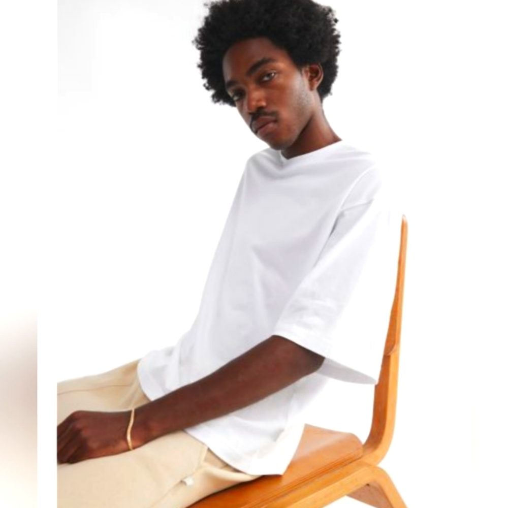 Standard Cloth Oversized Short Sleeve V Neck Tee Shirt